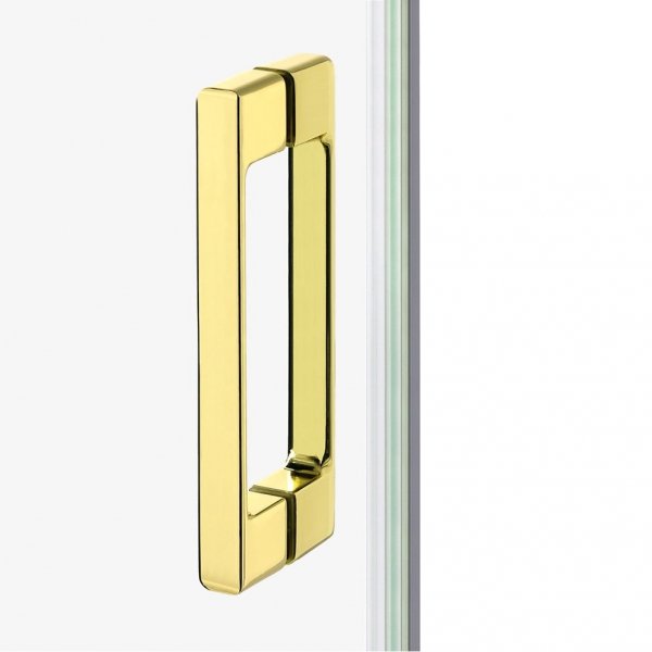 NEW TRENDY Kabina prysznicowa drzwi podwójne przesuwne PRIME LIGHT GOLD 90x100x200 D-0418A/D-0421A