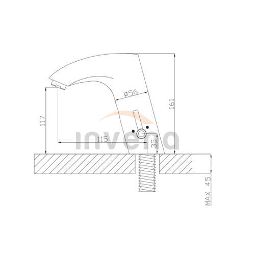 INVENA Bateria umywalkowa bezdotykowa TWEED SMART BS-00-001-C