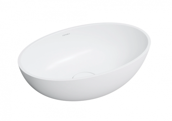 OMNIRES umywalka nablatowa, 50 x 32 cm SHELL M+ biały mat SHELL500UNBM