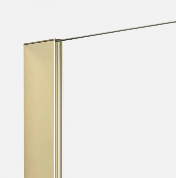 NEW TRENDY Kabina prysznicowa Nesta Light Gold 70x200, walk in K-1730