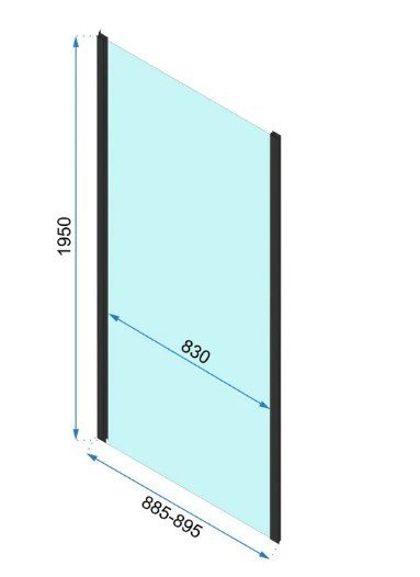 REA - Kabina Prysznicowa Narożna RAPID SLIDE CHROM drzwi 110 ścianka 90