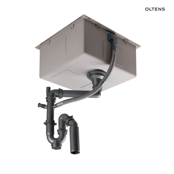 Oltens Stalvask zlewozmywak stalowy 1-komorowy 54x44 cm czarny 71101300