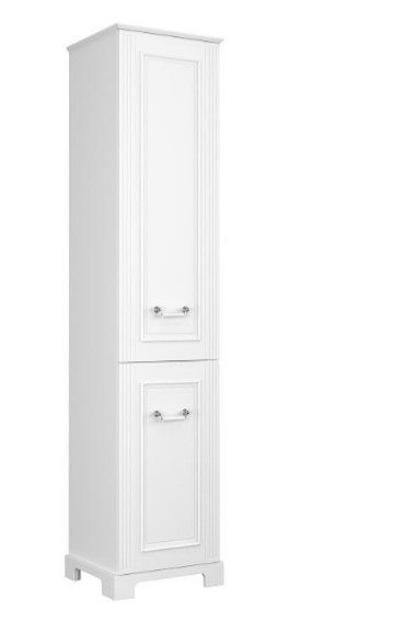 KROFAM - Szafka wysoka OXFORD 40 cm (słupek), stara biel  OX2 4020-0Z-S P/L