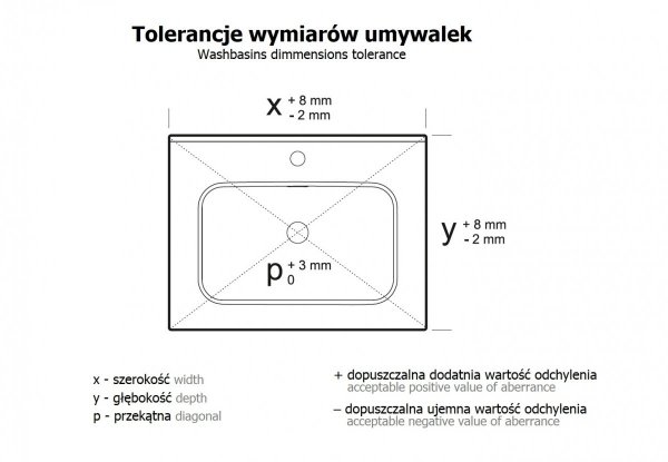 ELITA UMYWALKA SKAPPA 80, CERAMICZNA FUME MATT 146062