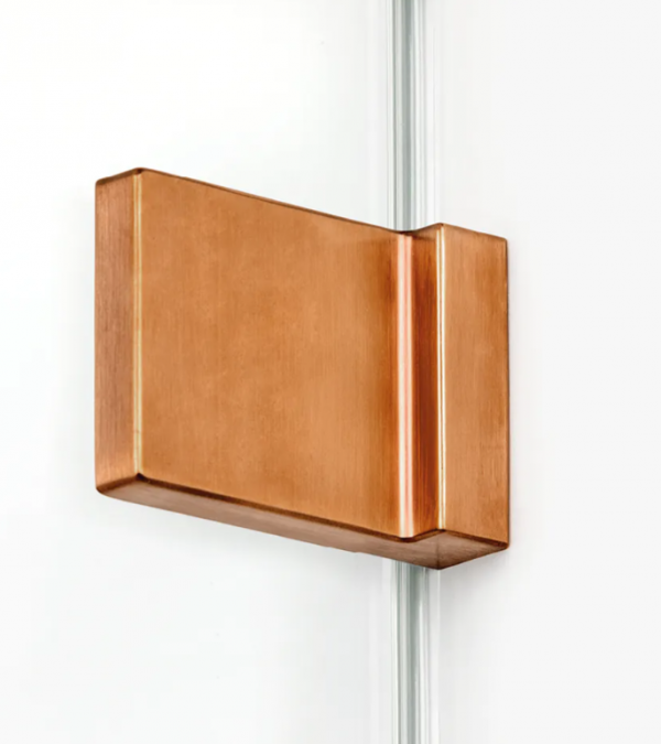 NEW TRENDY Kabina prysznicowa 80x100x200 Avexa Copper Brushed, podwójne drzwi EXK-3667