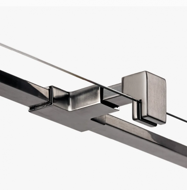 NEW TRENDY Drzwi wnękowe 90x200 Avexa Gunmetal Brushed EXK-3246/EXK-3247