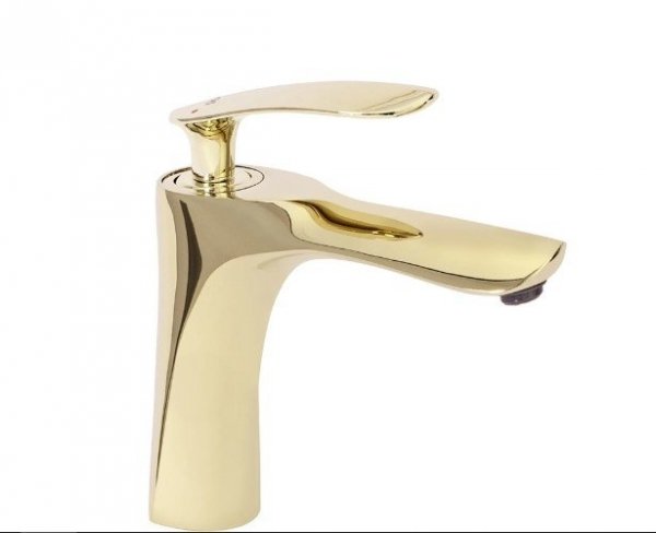 REA - Bateria umywalkowa ORBIT Gold / Złota Niska