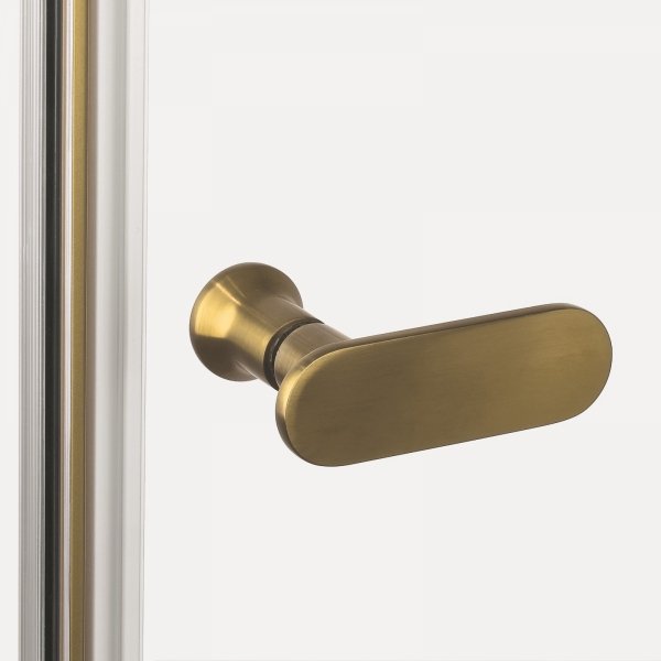 NEW TRENDY DRZWI WNĘKOWE NEW SOLEO Gold Brushed, wahadłowe, podwójne 70x195 D-0743A