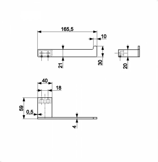 ARMATURA KRAKÓW KFA uchwyt na papier toaletowy BLACK 864-039-81