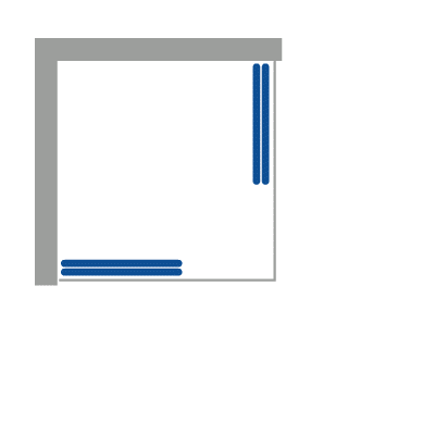 DEANTE Kabina prysznicowa kwadratowa drzwi przesuwne 80x80x185 FUNKIA SZKŁO SZRONIONE KYC_642K