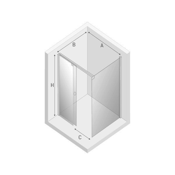 NEW TRENDY Kabina prysznicowa prostokątna drzwi przesuwne 100x90x200 szkło 8mm EXK-1047/EXK-1110