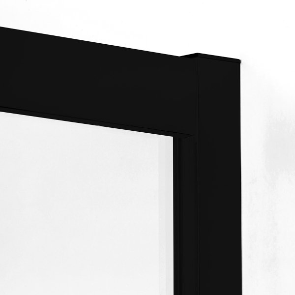 NEW TRENDY Kabina prysznicowa SUVIA BLACK 2D kwadratowa U 90x90x185 szkło czyste 5mm K-3565