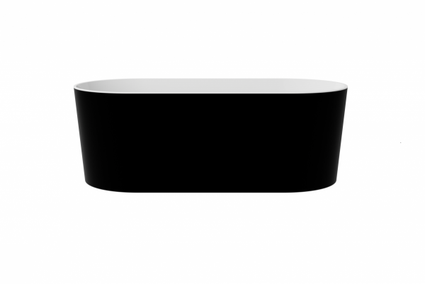 BESCO Wanna wolnostojąca Lova Matt B&amp;W 160 + klik-klak chrom #WMM-160LBKS