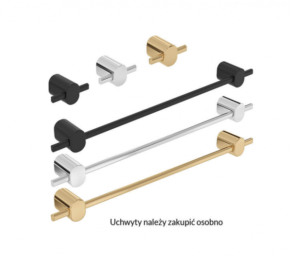 DEFTRANS szafka pod umywalkę z dwiema szufladami 60x60 Mo-re D60 biały mat 291-D-06001