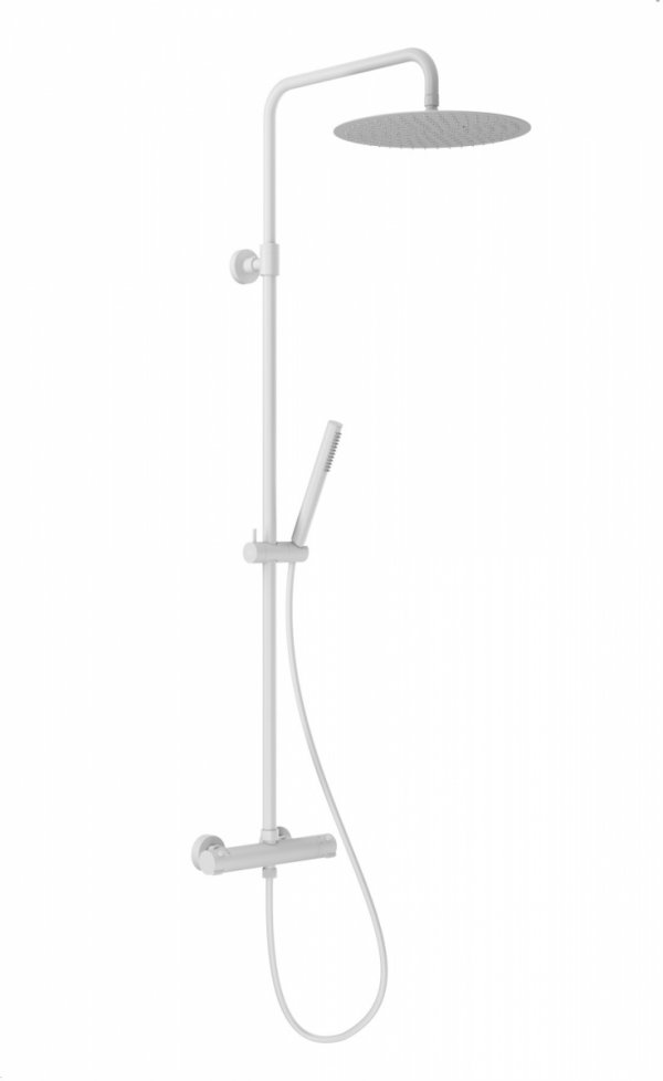 ARMATURA KRAKÓW KFA deszczownia wannowa z baterią termostatyczną MOZA PREMIUM WHITE 5736-921-44