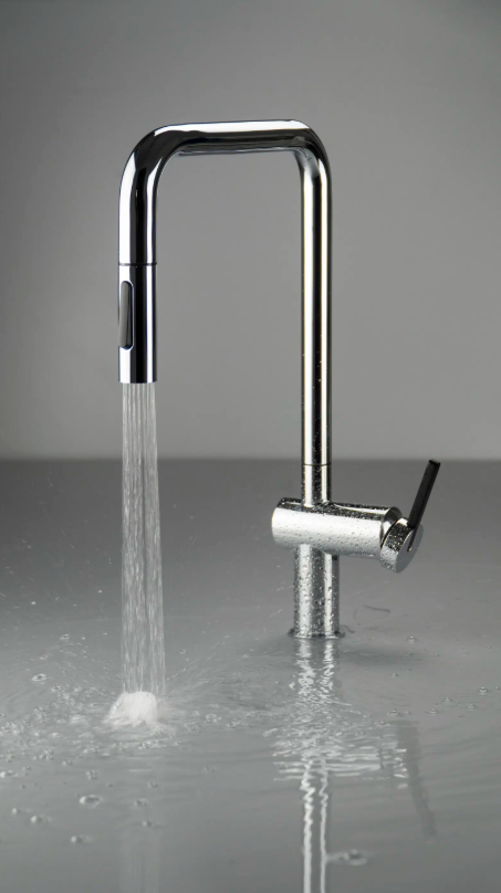 DEANTE Bateria kuchenna z wyciąganą wylewką MOMI chrom BKM_073N