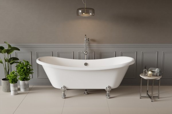 BESCO - Wanna wolnostojąca Amelia 190 nogi białe #WKA-190W+BI