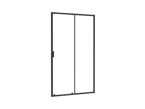 BESCO Drzwi prysznicowe przesuwne Zarya Black 120 DZB-120