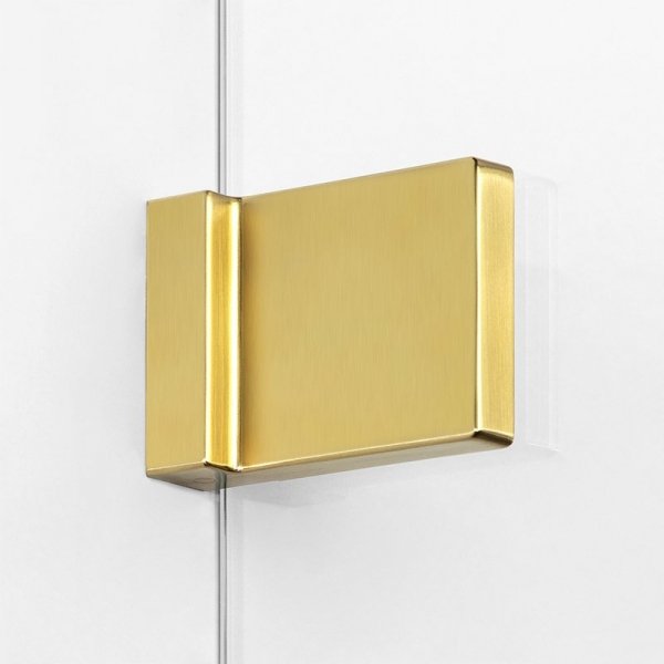 NEW TRENDY Kabina prysznicowa z uchwytem relingowym lewa AVEXA GOLD BRUSHED 90x120x200 EXK-3021