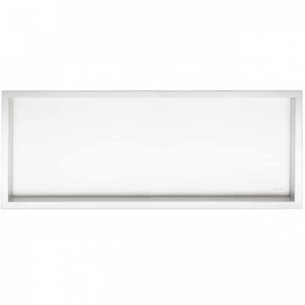 Balneo Półka wnękowa z kołnierzem Wall Box One 90 x 30 x 7 cm, biała