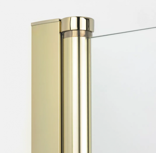 NEW TRENDY Drzwi wnękowe New Soleo Light Gold, pojedyncze, składane 70x195 lewe D-0460A