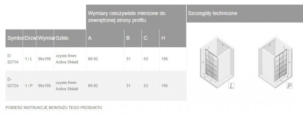 NEW TRENDY - Drzwi wnękowe New Renoma BLACK 90x195  D-0271A  LEWE