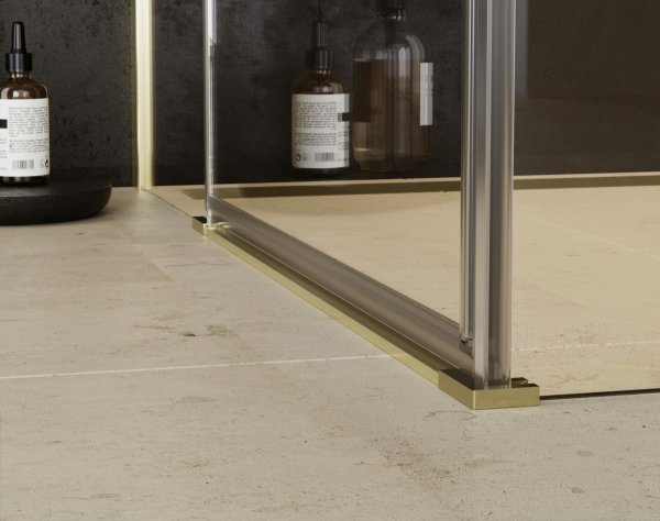 BESCO Kabina prysznicowa Pixa Gold 120x80 Lewa PPL-128-195G