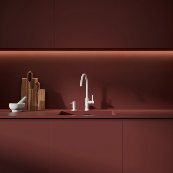 OMNIRES dozownik mydła w płynie biąły mat MODERN PROJECT MP60723WM