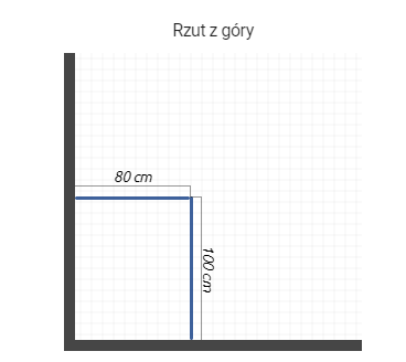 DEANTE Zestaw kabina drzwi uchylne KERRIA PLUS 80x100 + zestaw prysznicowy ARNIKA NAC_01QK