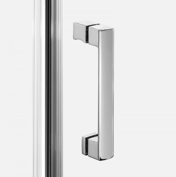 NEW TRENDY Kabina NESTA chrom 2D prostokątna  100x100x200 czyste 6mm Active Shield 2.0 K-3668