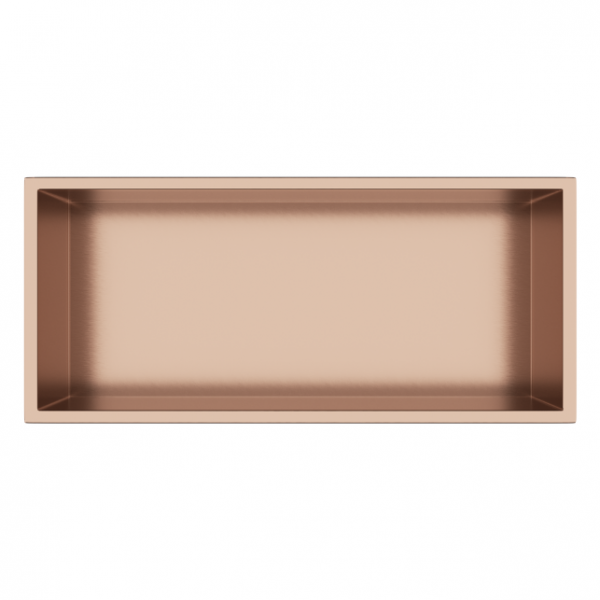 BALNEO WALL-BOX Copper Gold Półka wnękowa ze stali nierdzewnej miedziana 45x20x10 cm