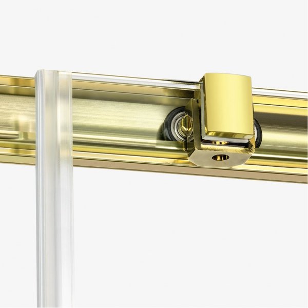 NEW TRENDY Kabina prysznicowa drzwi podwójne przesuwne PRIME LIGHT GOLD 80x90x200 K-1186
