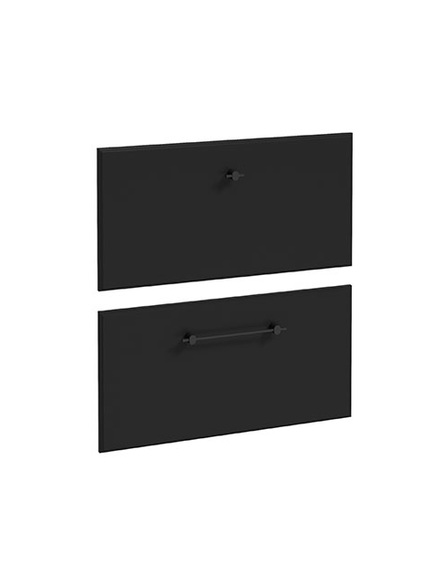 DEFTRANS szafka pod umywalkę z dwiema szufladami 60x60 Mo-re D60 czarny mat 291-D-06002