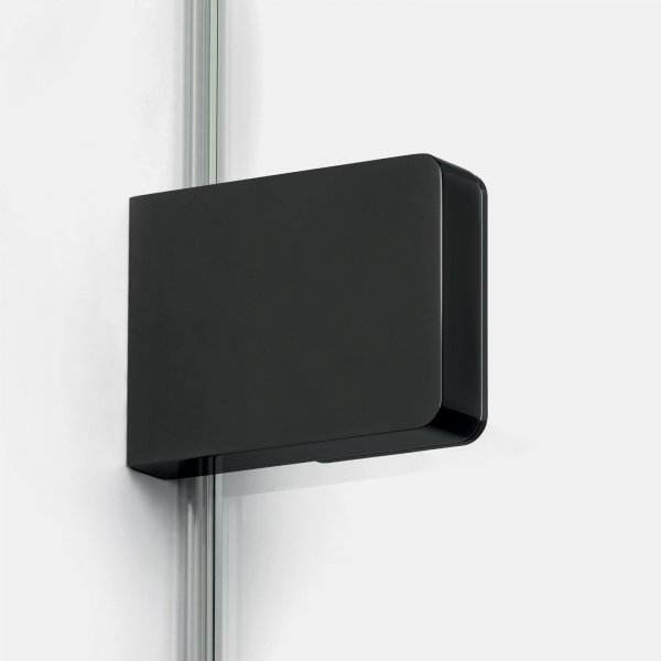 NEW TRENDY Drzwi wnękowe EVENTA BLACK CHROME 1D P 110x200 szkło czyste 8mm Active Shield 2.0 EXK-6134
