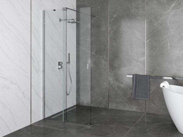 BESCO Kabina ścianka ruchoma WALK-IN VAYO 90cm VY-90-200C