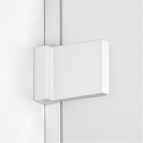 NEW TRENDY Kabina ścianka walk-in Avexa White 100x200 czarna aluminiowa ramka szkło 6mm EXK-2911