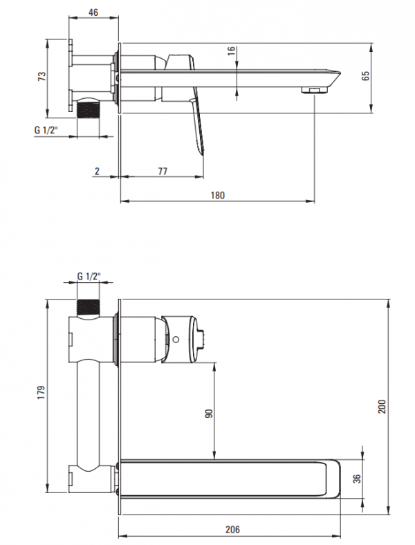 DEANTE Bateria umywalkowa podtynkowa ARNIKA TITANIUM BQA_D54L