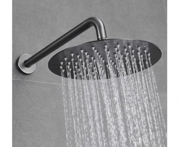 REA - Zestaw natryskowy podtynkowy z termostatem LUNGO Tytan + BOX