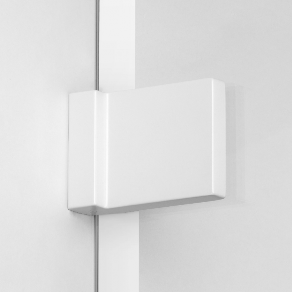NEW TRENDY Kabina prysznicowa walk in Avexa White 60x200, jednoelementowa. Ze wzorem ramki. Grubość szkła 6mm  EXK-2991
