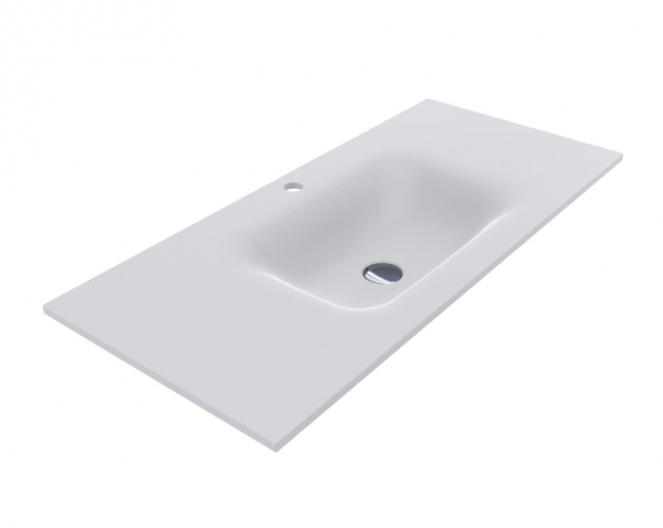MIRAGGIO Umywalka JESSEL 100x45cm biała matowa 0000797