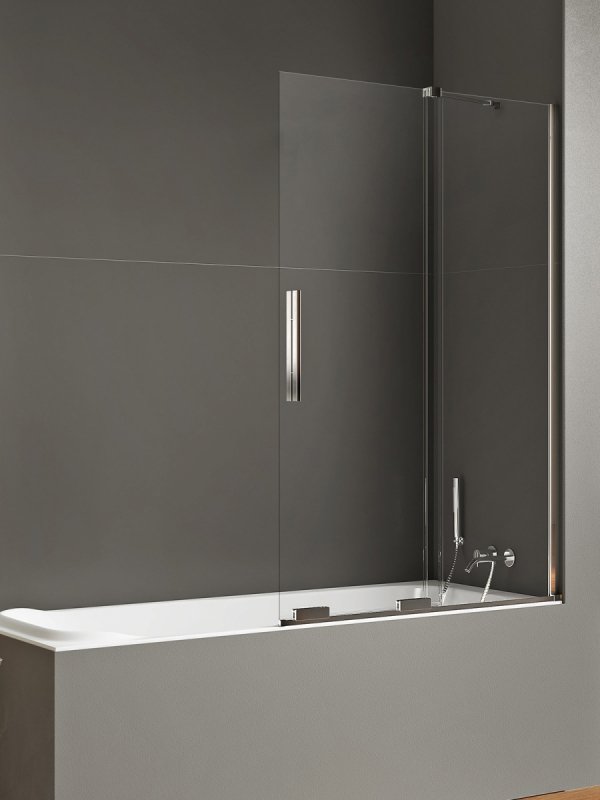 NEW TRENDY Parawan nawannowy Smart 150x150, dwuelementowy, wspornik skośny EXK-4101-WU