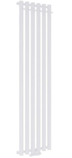 AQUAFORM - Grzejnik łazienkowy ASAMI PLUS pionowy 1800X422 618W / przył. dolne 50MM z wieszakami biały  GRŁ-G/AP-1800X422-B