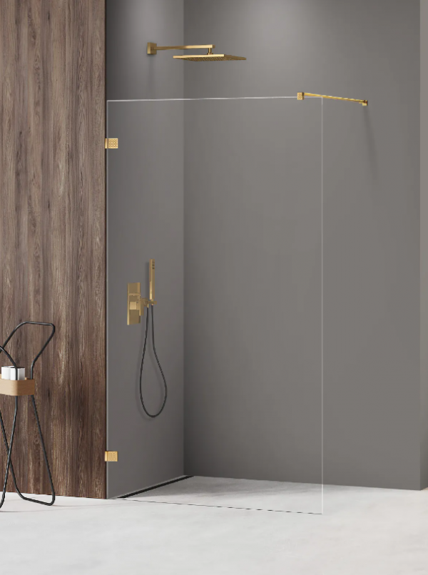 NEW TRENDY Kabina prysznicowa Avexa Gold Shine XR 120x200, walk in EXK-6981