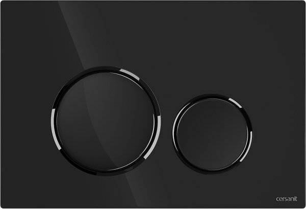 CERSANIT - Przycisk LUNA BY CERSANIT gun metal błyszczący  K97-0582