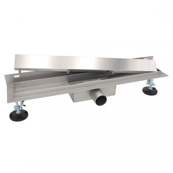 AQUALINE Odpływ liniowy przyścienny 2w1 ze stałym syfonem 60cm LS04600