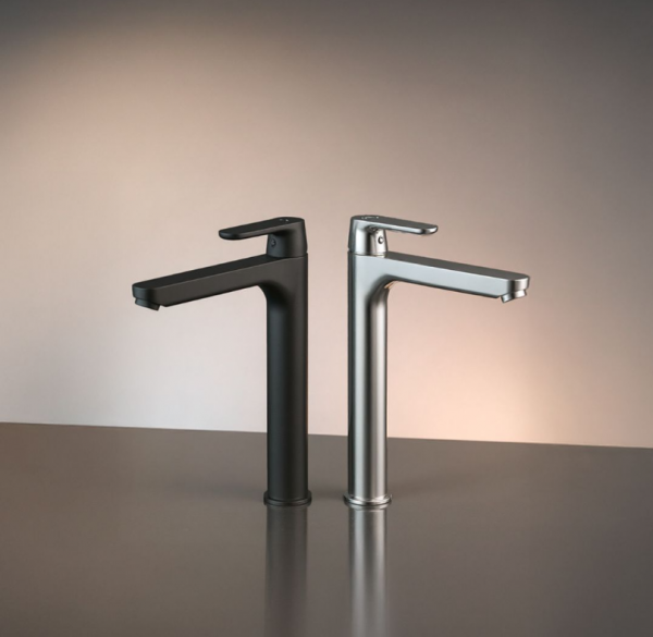 KUCHINOX DIMA bateria umywalkowa stojąca nablatowa czarny mat BQD_72ND