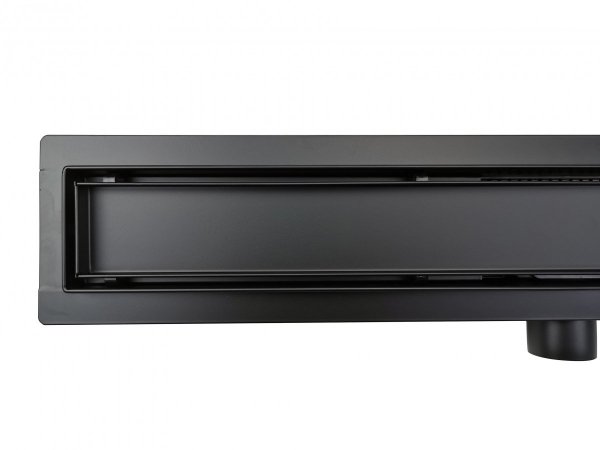 AQUALine - Odpływ liniowy posadzkowy czarny/black 2w1 pod płytkę 80cm L04BK