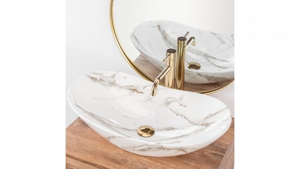 REA - Umywalka ceramiczna nablatowa ROYAL LAVA