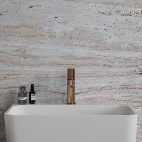 OMNIRES Bateria umywalkowa CONTOUR miedź szczotkowana CT8010CPB