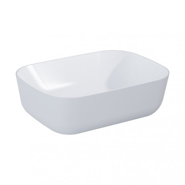 ELITA UMYWALKA NABLATOWA RENI BICOLOR 46x33 BLAT, CERAM WHITE HG/STONE MATT RE040460896120